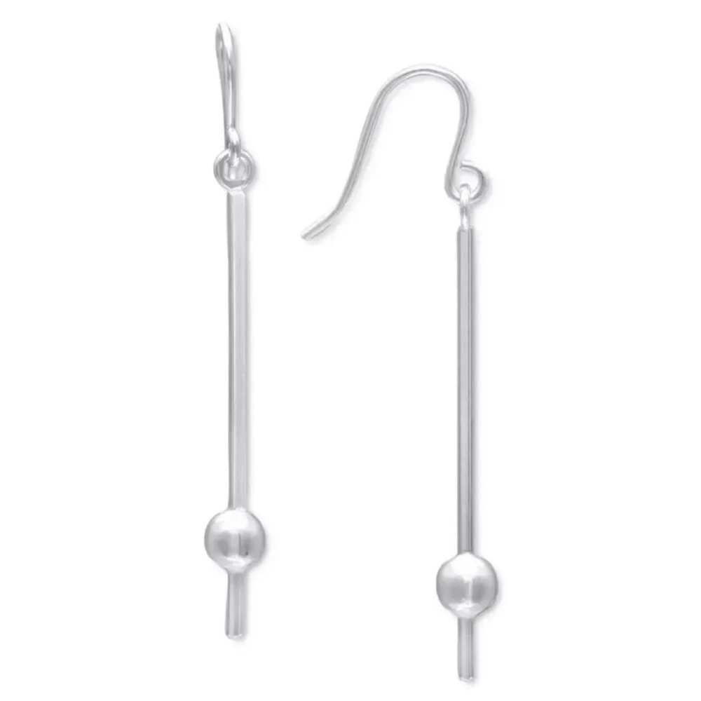 GIANI BERNINI Polished Ball Teardrop Drop Earrings in 925 Sterling Silver